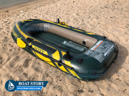 เรือยาง INTEX รุ่น SEAHAWK 2 นั่งได้ 2 ท่าน  อุปกรณ์ครบพร้อมปั๊มสูบลม_2